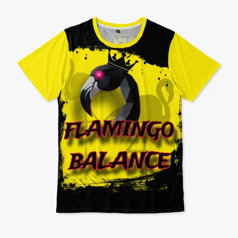 Black flamingo T-shirt