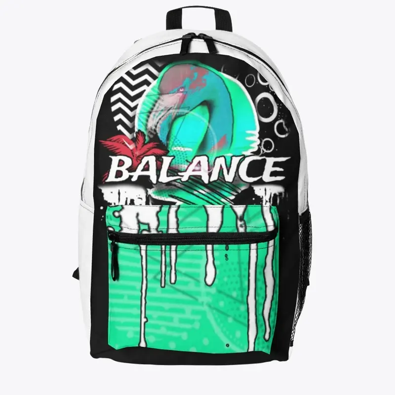 Aqua Flamingo backpack 