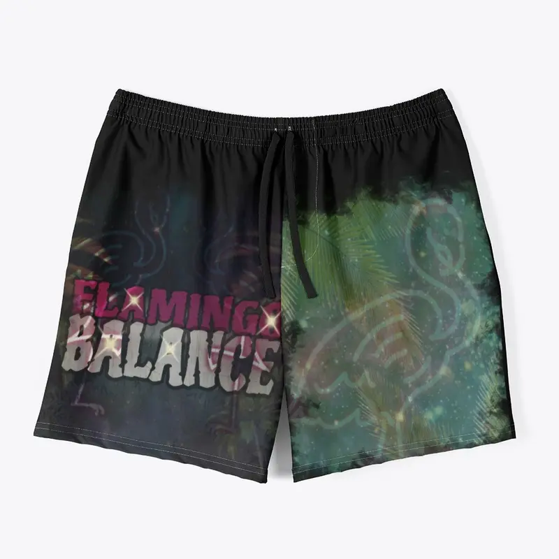 Galaxy Flamingo Shorts